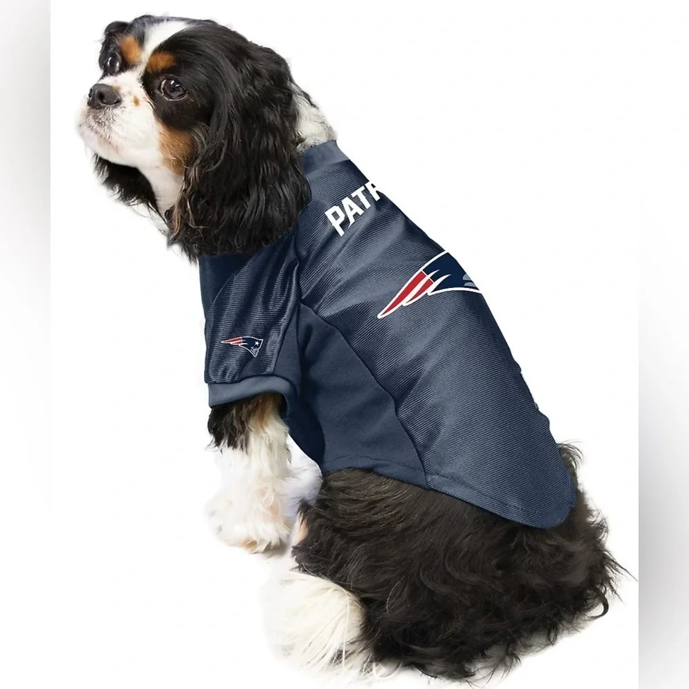 NEW Little Earth Patriots Navy Blue Dog Jersey Sz Small